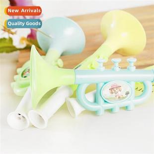 plastic carto blow childrens can trumpet horn Creative toy