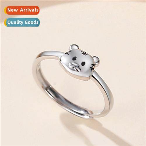 Lucky Tiger Ring Womens Natial Tide Lunar New  Niche Design
