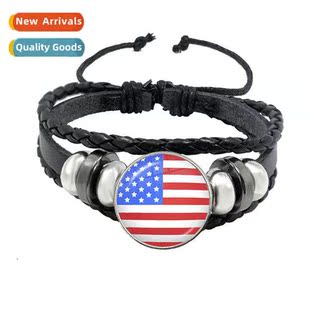 Accessories Flag World Flags Time Gemste Jewellery Bracelet