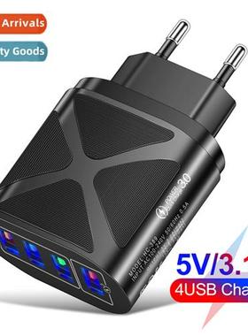 15W 4USB Illuminated Cell Phe Charger Multi-Port U.S.-Spec,