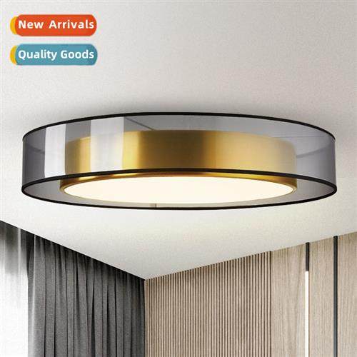 Full copper LED ceiling lamp retro simple living room room p