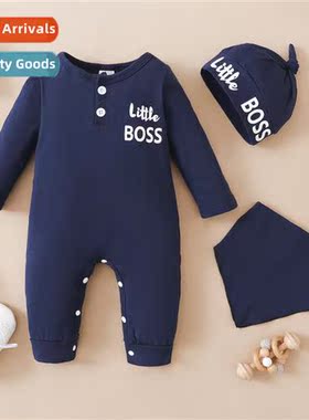 ins baby spring  fall  2023 new n letters printed lg-sleeved