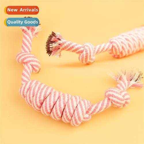 Cotton rope toys 适用dogs colorful candy knot dog toys teeth