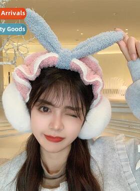 Japan ear cushis female winter rabb ears plush collapsible e