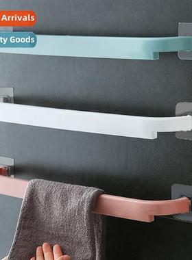 Bathroom Towel Rack No Hole Kchen Single Rod Rag Hanging Rac