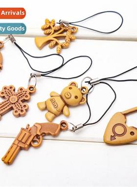 Imati mahogany cell phe pendant creative carto cell phe chai