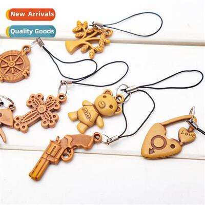 Imati mahogany cell phe pendant creative carto cell phe chai