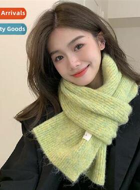New winter scarf female egg standard solid color ctaining wo