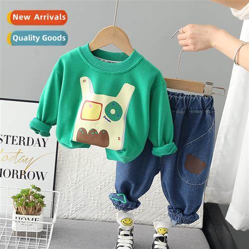 Childrens su spring  fall 2023 new listing printing sweater