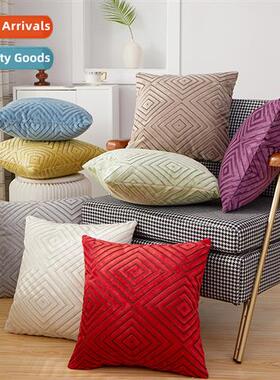Scinavian knted cut velvet cushi set home fabric sa cushi be