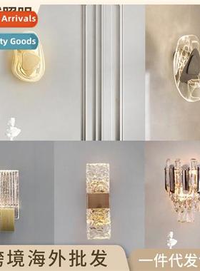 Light luxury crystal wall lamp hotel club corridor aisle LED