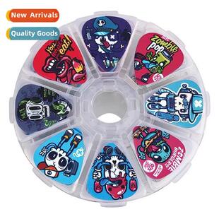 50 Pieces Colorful Pattern Guar Plectrum Set Musical Instrum