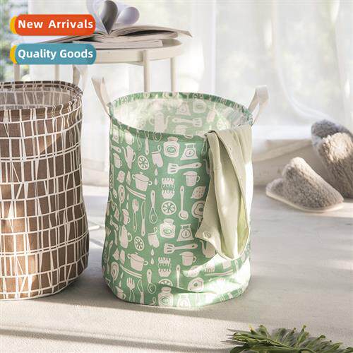Cott linen fabric dirty clos basket foldable waterpro dirty