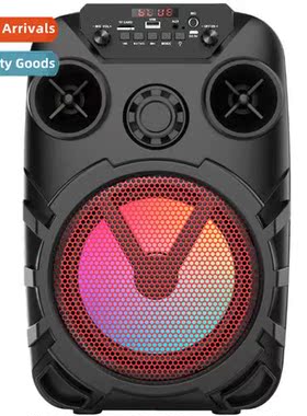 Portable single speaker pin seven color trolley sound square