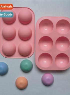 6-cnected small semicircle 431 chocolate cake silice mold je