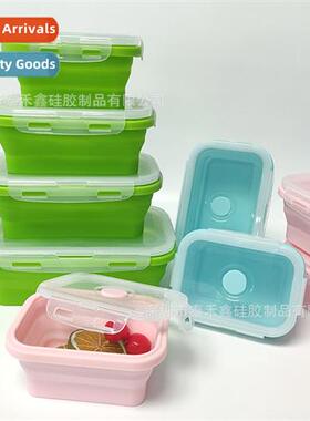 Silice Folding Lunch Box Portable Lunch Picnic Bento Refrige
