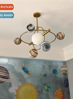 Wering Earth chelier childrens room lights boys bedroom ligh