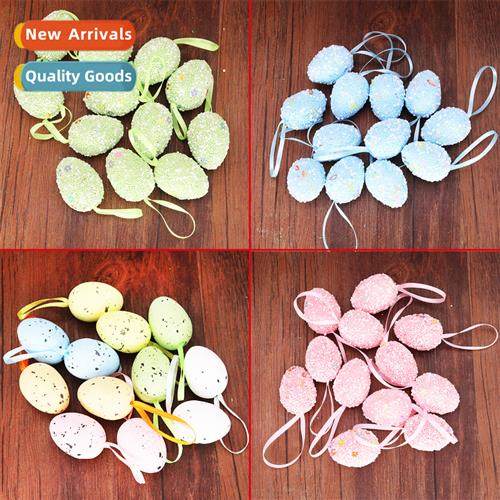 New Easter decorative wall hanging 3*4cm spotted foam eggs c