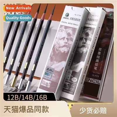 12b14b16b matte extra-intense charcoal ink sketching pencil