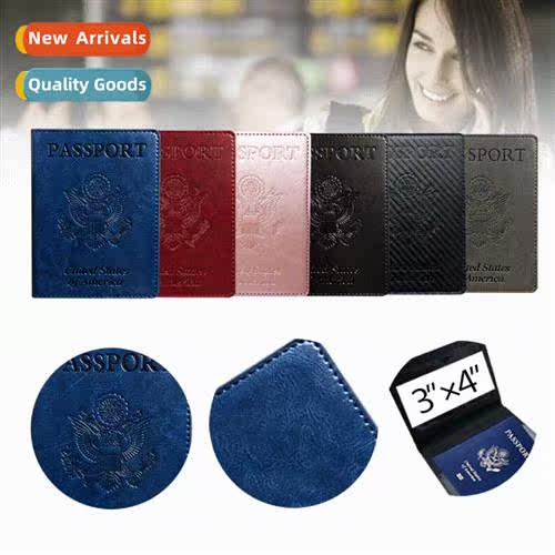 U.S. document holder passport bag PU lear can be customized
