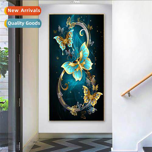 Diamd painting new DIY dream butterfly living room vertical