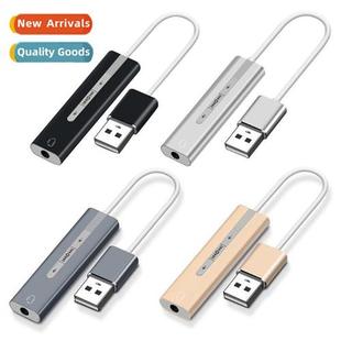 usb sound single 3.5mm alloy aluminum card computer USB