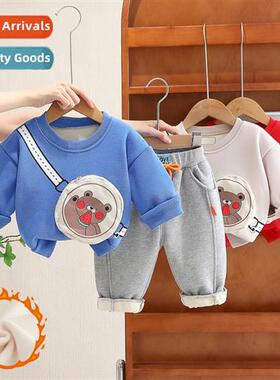 Childrens clothing boys padded su 2023 new fall  winter thic