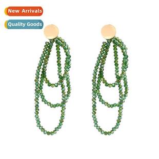 2022 new tassel temperament earrings Korean Fashi tide