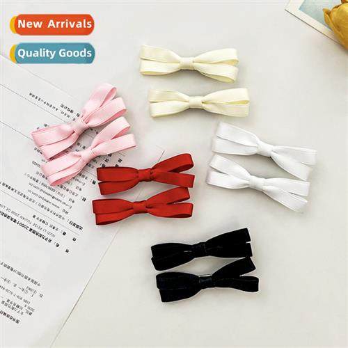 2 packs  bow hair clips side bangs clip simple versatile swe