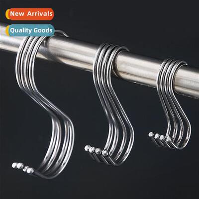 Kchen clos mounted S-shaped hooks metal hooks closet coat ho