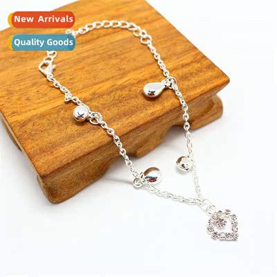 Ethnic style new anklet bell alloy ball ball plating thick s