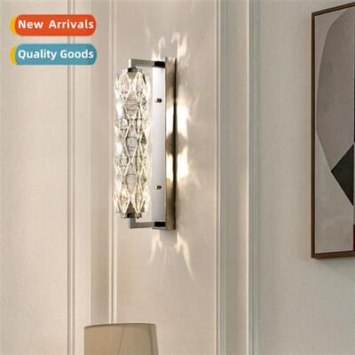 New light luxury crystal wall lamp upscale modern living roo
