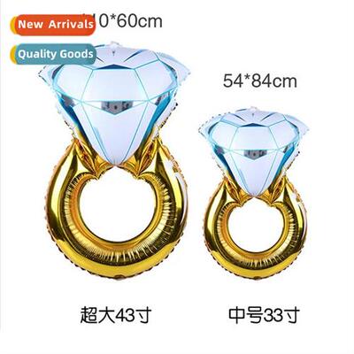 43 inch oversized aluminum foil ballo diamd ring proposal sp