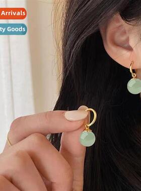 Vintage Palace 12MM imati lapis lazuli Hetian jade ear buckl