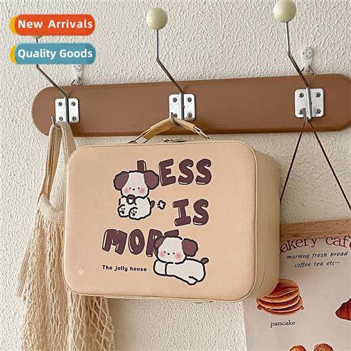 Milk tea dog three-dimensial makeup box portable large-capac