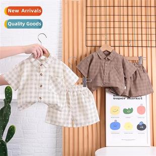 new niche plaid clothing 2023 childrens Childrens small
