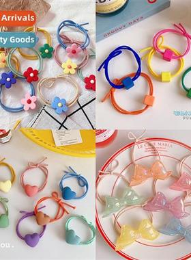 Japan   Korea girls heart cy color double bow  circle flower