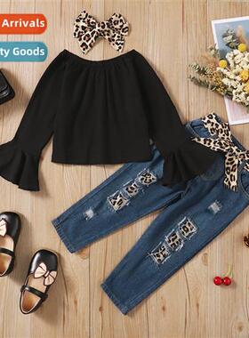 Girls Spring  Autumn 2023 new n flare solid color lg-sleeved