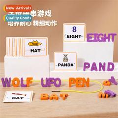 CE Wooden Alphabet Spelling Game Children Boys  Girls Alphab