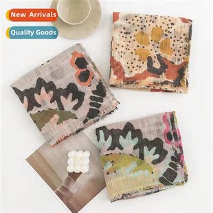 Spring Thin Printed Hundred Design Model Exquise Weaving Flo