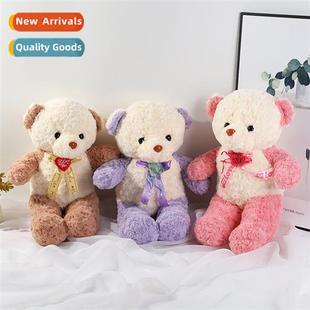 Big Velvet Doll Bear Rose Teddy Bow Cute Cozy Glowing