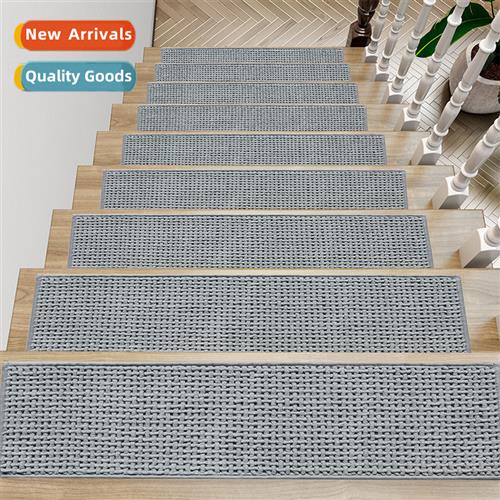Stair stepping mat n-adhesive full household n-slip solid wo