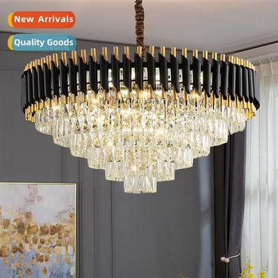 Light luxury crystal chelier living room lamps  lanterns mod