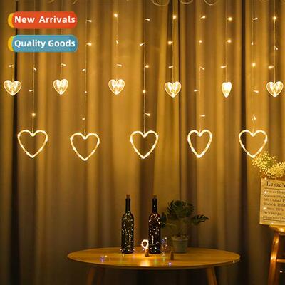 New LED lights string love curtain lights cfessi proposal ce