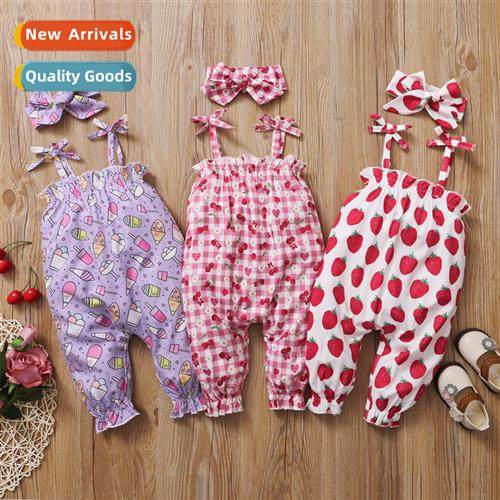 ins baby childrens clothing spring  fall  2022 new n strawbe