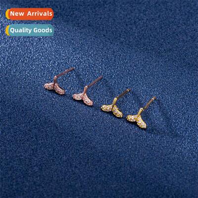 n temperament earrings female fishtail earrings small delica