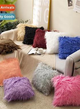 Home Decor Solid Color Plush Bedside St Bag Pillow Cushi