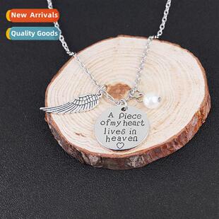 Europe and America A my heart in heaven necklace accessori