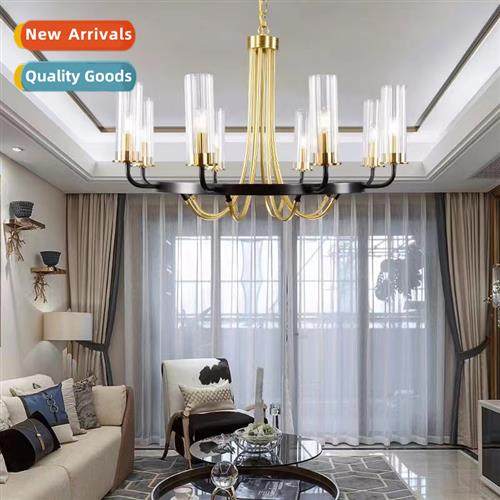 Living room lamp light luxury American -modern simple copper
