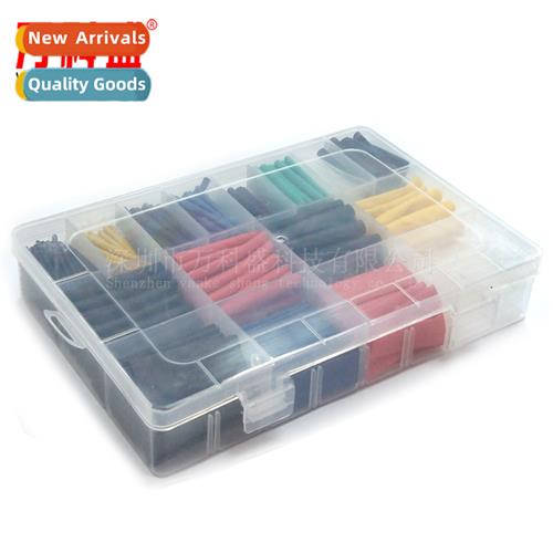 580pcs Boxed Eco-friendly Heat Shrinkable Tubing Colorful He
